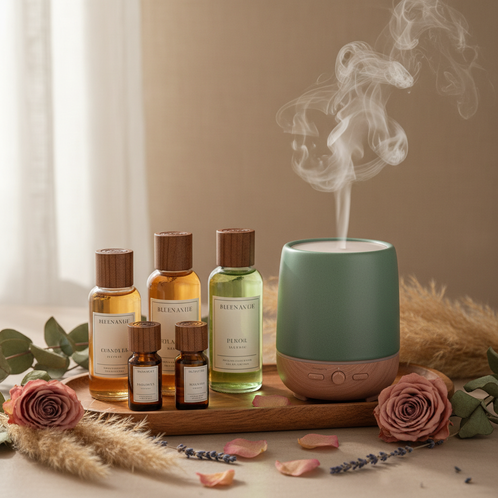 Aromatherapy oils and diffuser