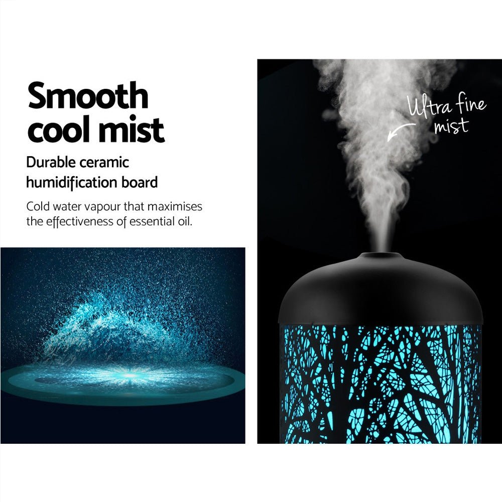 Ultrasonic Aroma Diffuser | Black | 160ml