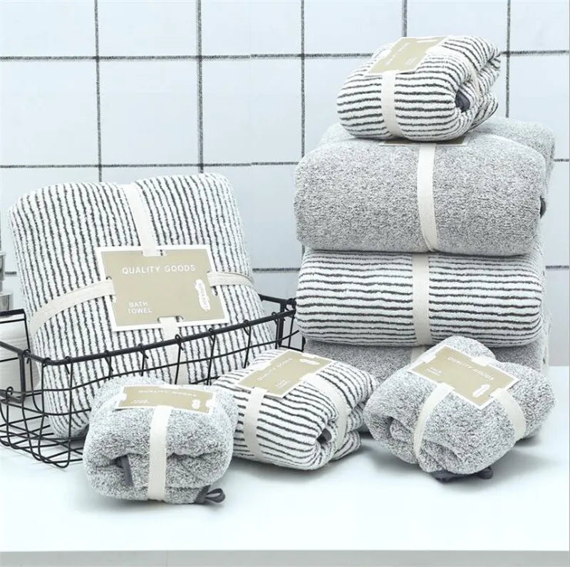 Bamboo Charcoal Towel Set | Soft & Absorbent