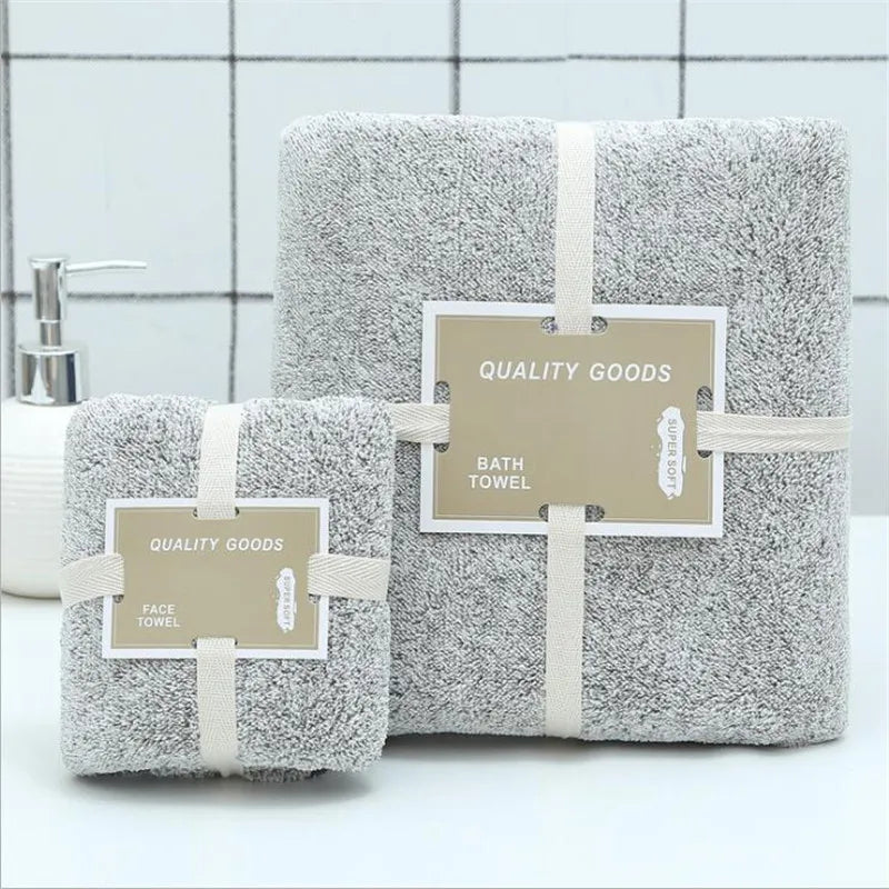 Bamboo Charcoal Towel Set | Soft & Absorbent