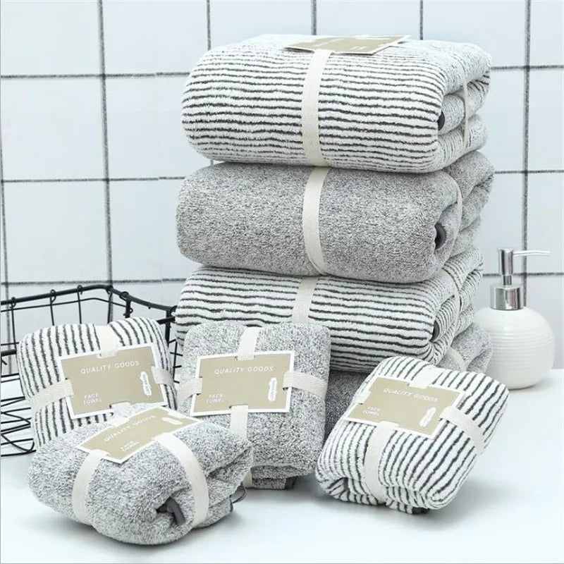 Bamboo Charcoal Towel Set | Soft & Absorbent