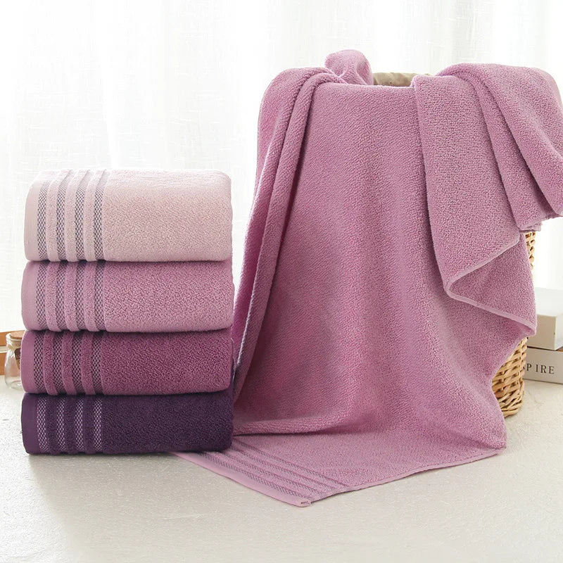 Stripe Cotton Towel Set | Thick & Absorbent
