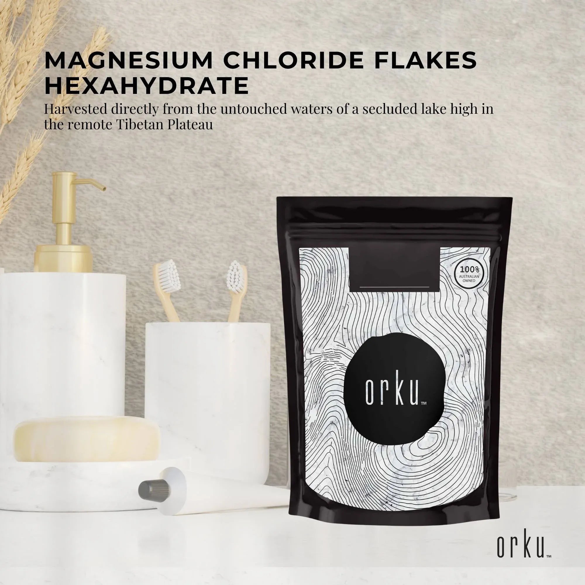 Magnesium Chloride Flakes | Bath Salts | 400g