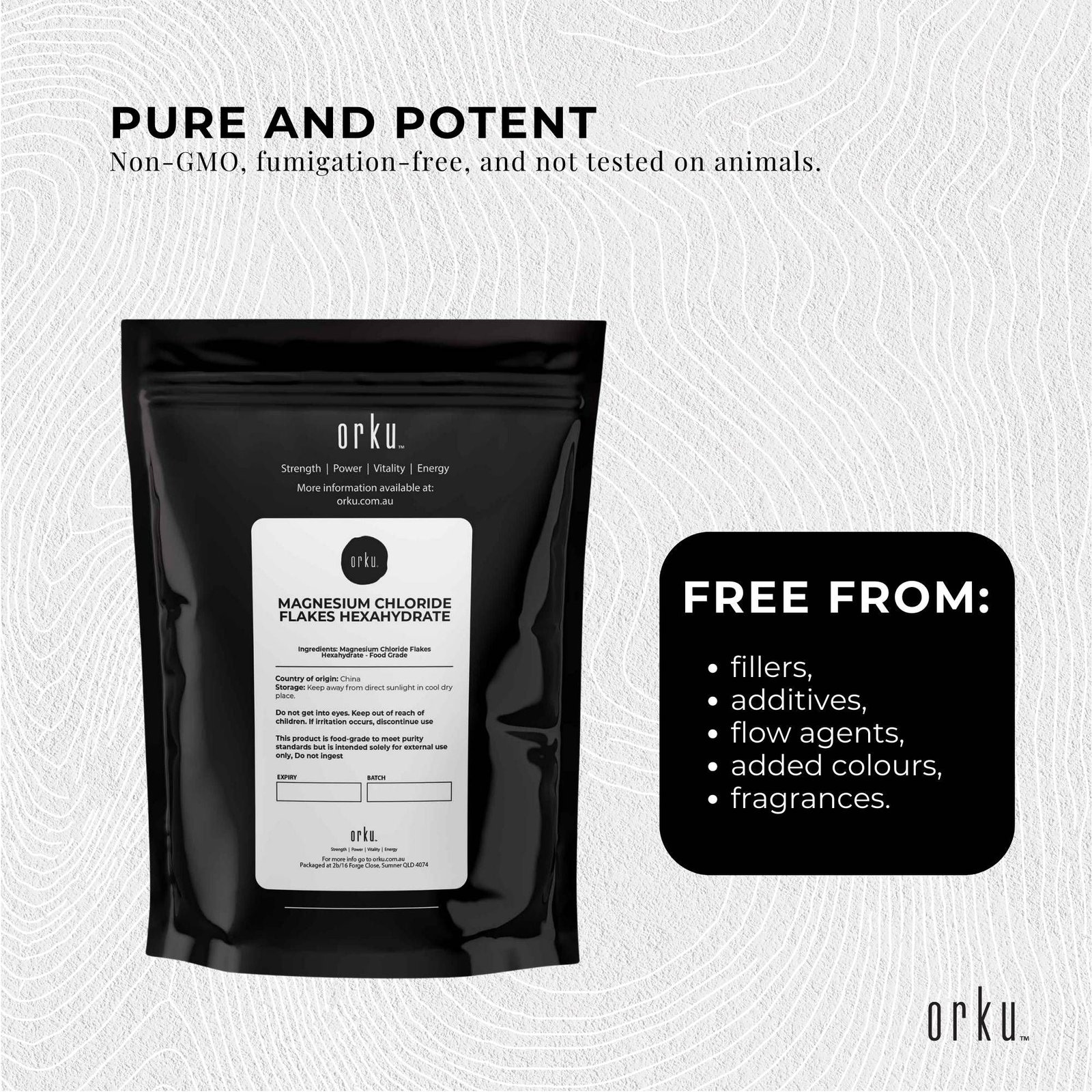 Magnesium Chloride Flakes | Bath Salts | 400g