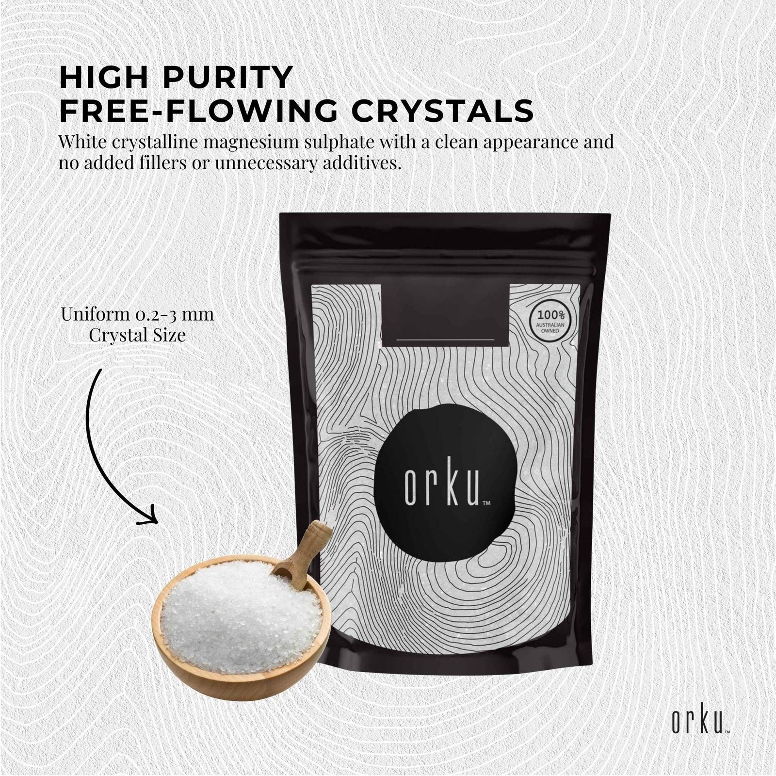 Epsom Salt Crystals | Magnesium Sulphate | 400g