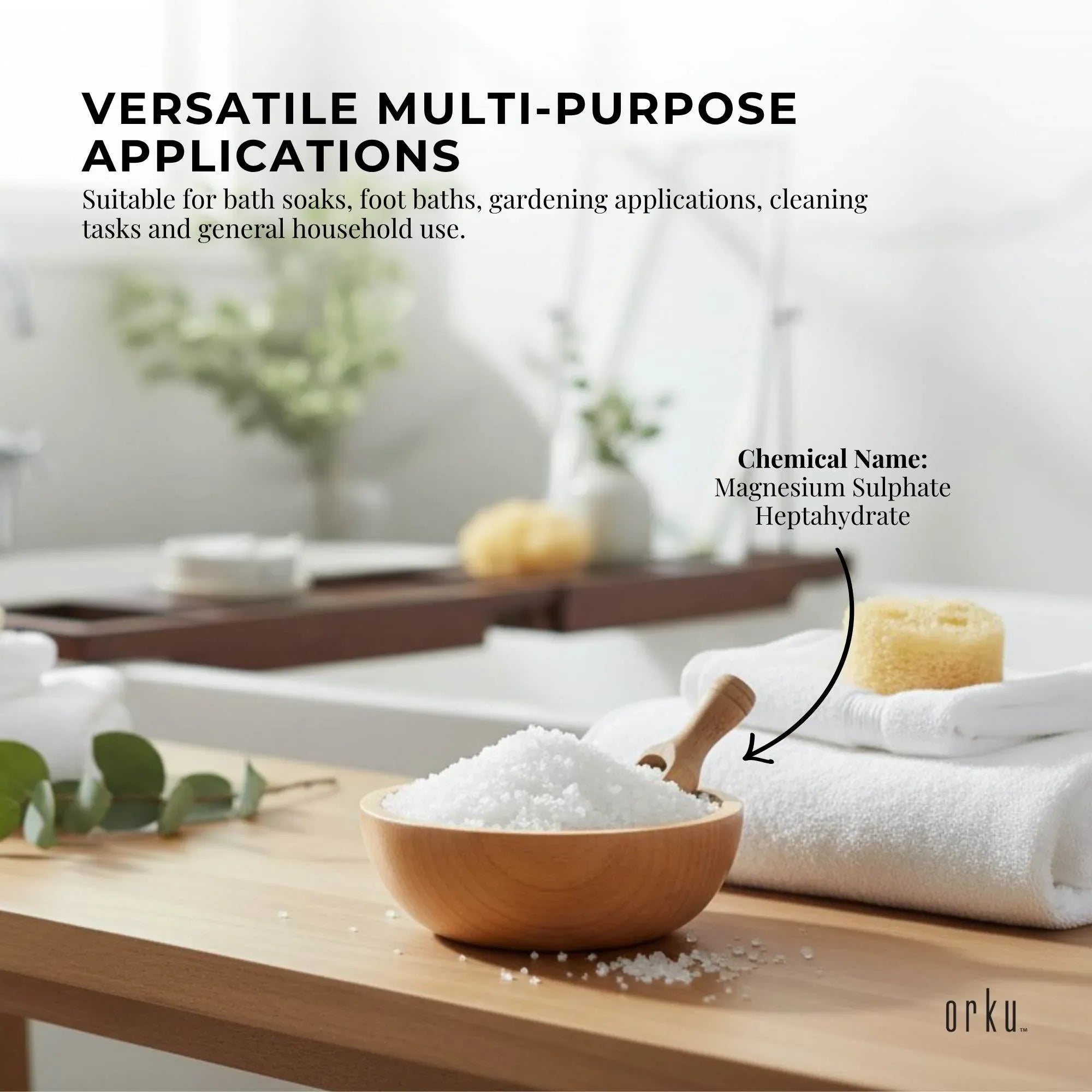 Epsom Salt Crystals | Magnesium Sulphate | 400g