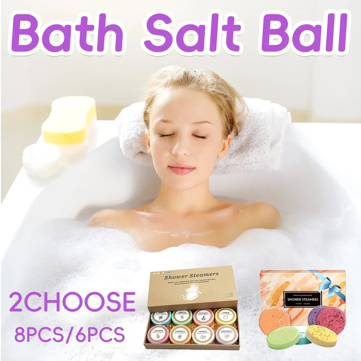 Aromatherapy Shower Steamers | Spa Gift Set | 35g × 6