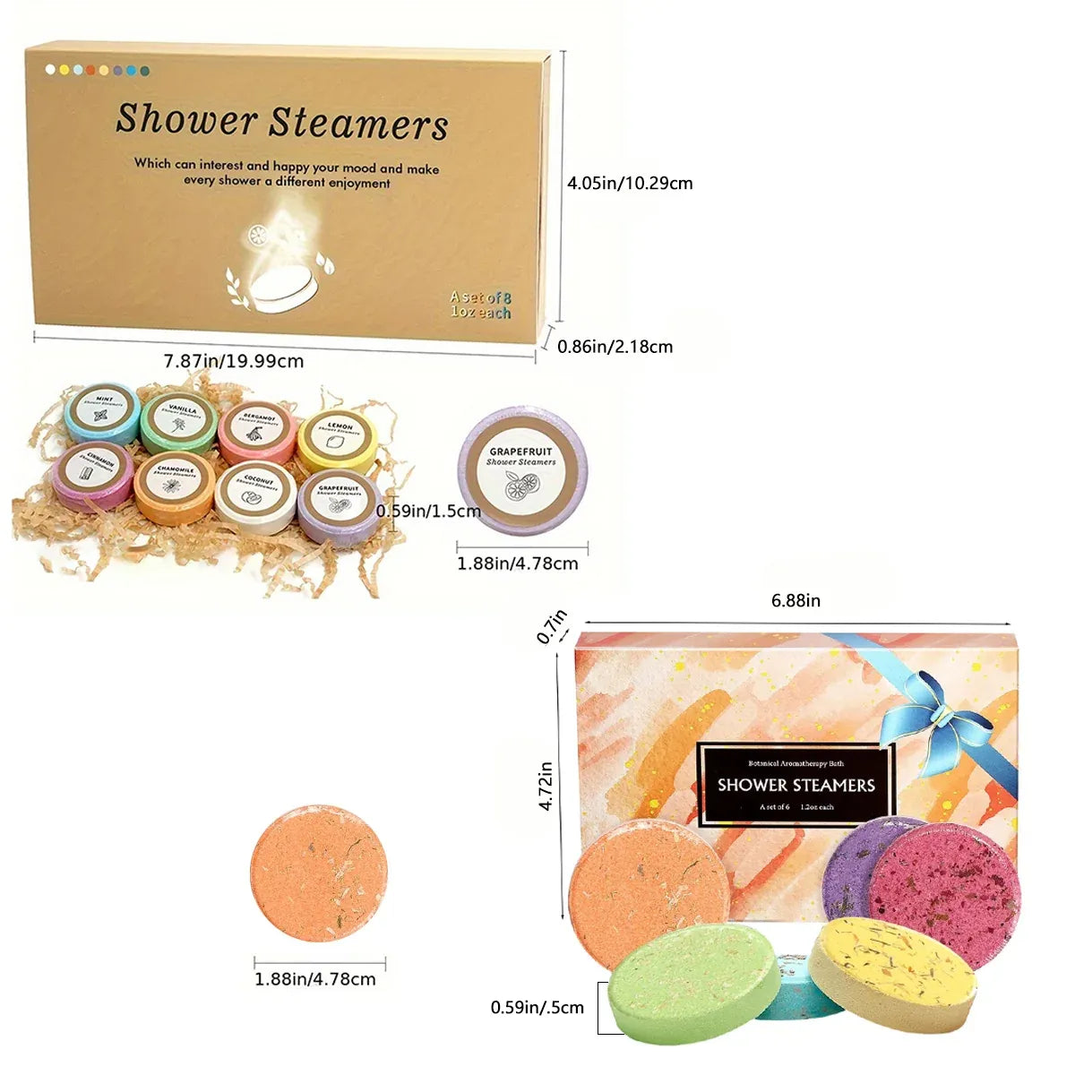 Aromatherapy Shower Steamers | Spa Gift Set | 35g × 6