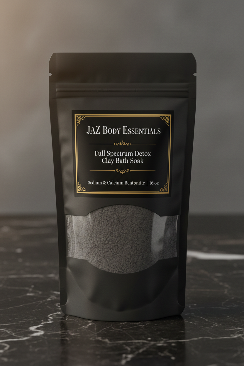 Detox Clay Bath Soak | Bentonite & Kaolin Clay with Epsom Salt for Deep Skin Cleanse
